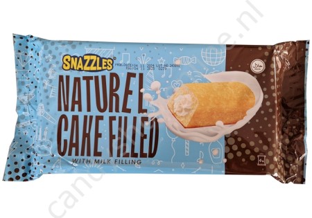 Snazzles Naturel Cake filled with Milk  filling 4pcs. 160gr.