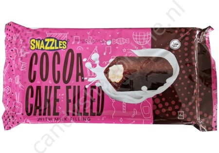 Snazzles Cocoa Cake filled with Milk  filling 4pcs. 160gr.
