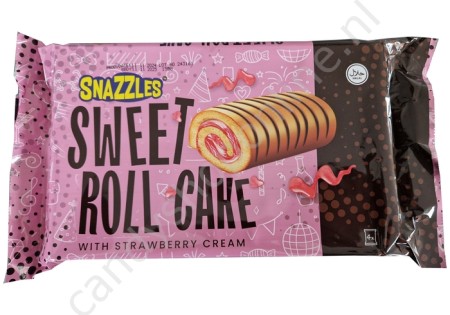 Snazzles Sweet Roll Cake with strawberry crème 4pcs. 200gr.