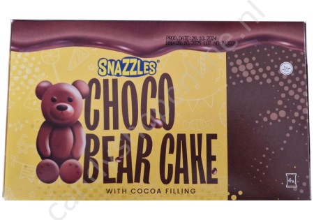 Snazzles Choco Bear Cake with cocoa filling 4pcs. 160gr.