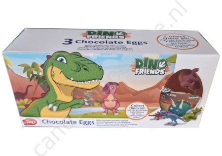 Bip Dino Friends Chocolate Eggs 3pack