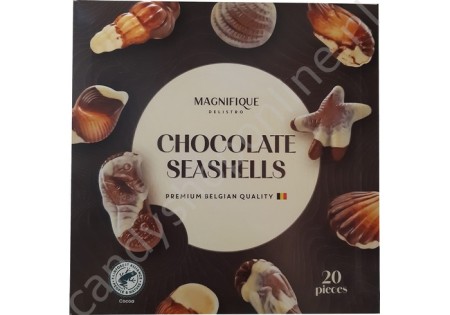 Magnifique Chocolate Seashells 20pcs. 250gr.