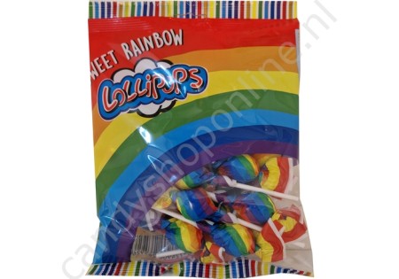 Crest Regenboog Lolliepop fruitsmaak zak ±15 stuks