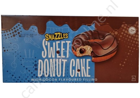 Snazzles Sweet Donut Cake with Cocoa flavoured filling 6pcs. 240gr.