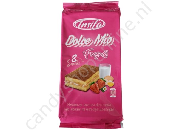 Dolce Mio Cake Bars with Strawberry Filling 8pcs. 180gr.