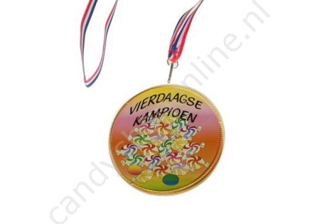 Chocolade Medaille Vierdaagse Kampioen