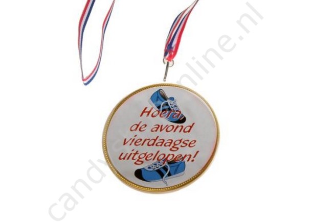 Chocolade Medaille Hoera De Avondvierdaagse Uitgelopen