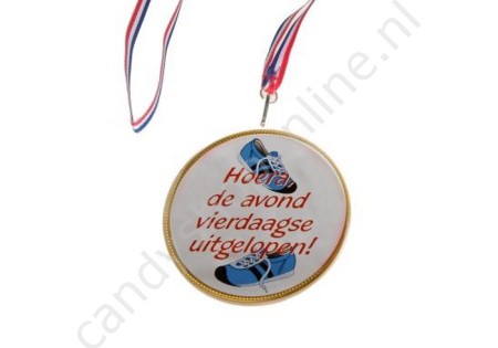 Chocolade Medaille Hoera De Avondvierdaagse Uitgelopen