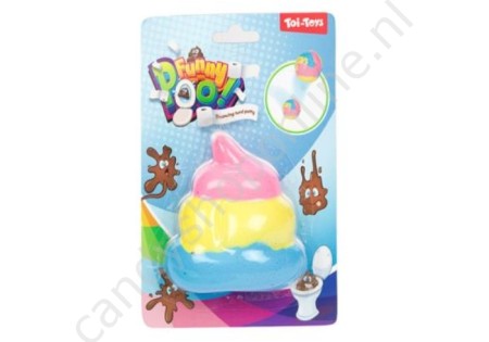 Stuiterputty Drol met snoepzak