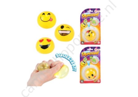 Squeeze Ball Emoji met snoepzak