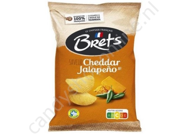 Brets Chips Cheddar Jalapeño 125 gram