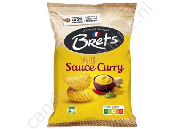 Brets Chips Sauce Curry 125 gram