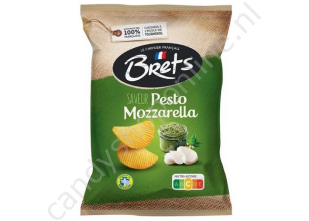 Brets Chips Pesto & Mozzarella 125 gram