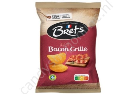 Brets Chips Gegrilde Bacon 125 gram