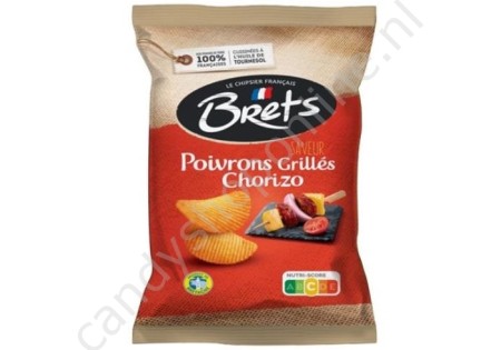 Brets Chips Geroosterde Paprika's Chorizo 125 gram