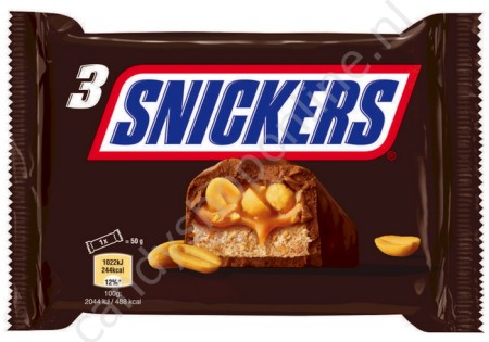 Snickers 3pck 150 gram