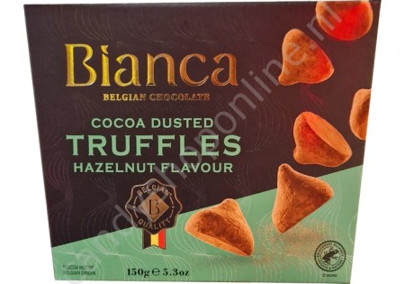 Bianca Belgian Cocoa Dusted Truffles Hazelnut flavour 150 gram