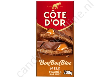 Côte d'Or BonBonBloc Melk Praliné & Karamel 200gr.