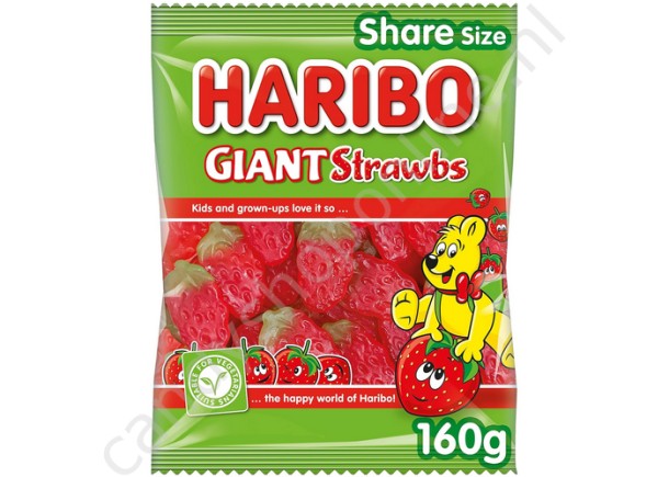 Haribo Giant Strawbs 160 gram