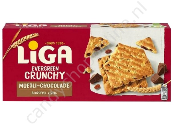 Liga Evergreen Crunchy Muesli-Chocolade 225gr