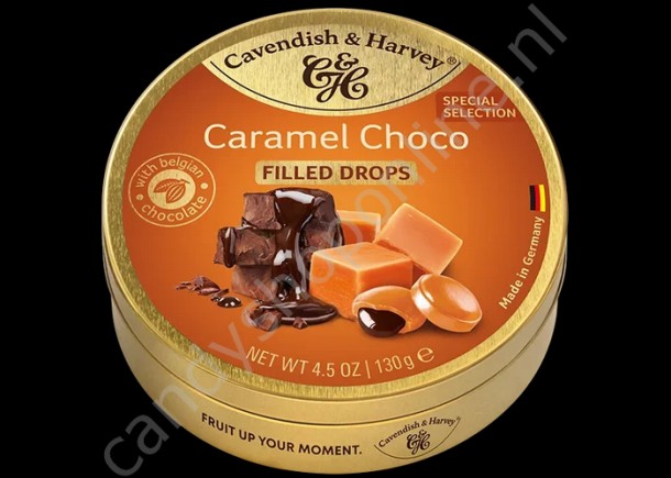 Cavendish & Harvey Caramel Drops Filled with Belgian Chocolate 130gr.