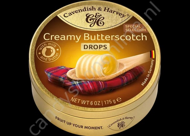 Cavendish & Harvey Butterscotch Drops with Milk and Butter 175gr.