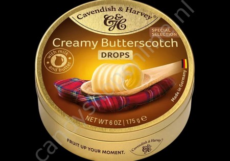 Cavendish & Harvey Butterscotch Drops with Milk and Butter 175gr.
