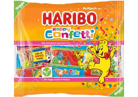 Haribo Happy Confetti Veggie Multipack 350 gram