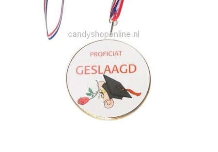 Chocolade Medaille Proficiat Geslaagd