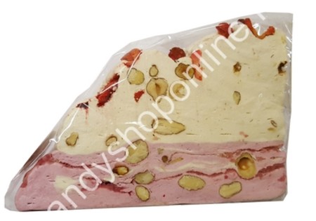 Quaranta Part Soft Nougat Almonds/Hazelnuts/Strawberries ±165gr.