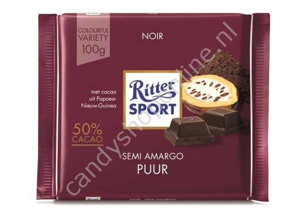 Ritter Sport Dark Chocolate 100gr.