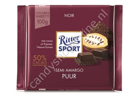 Ritter Sport Dark Chocolate 100gr.