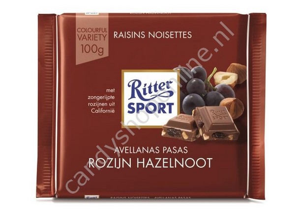 Ritter Sport Raisins Hazelnuts 100gr.