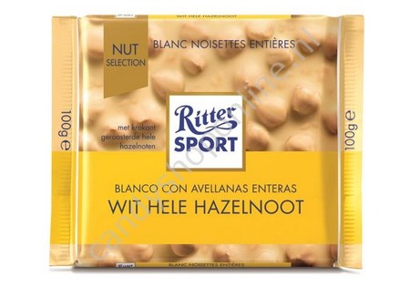 Ritter Sport  White Whole Hazelnuts 100gr.