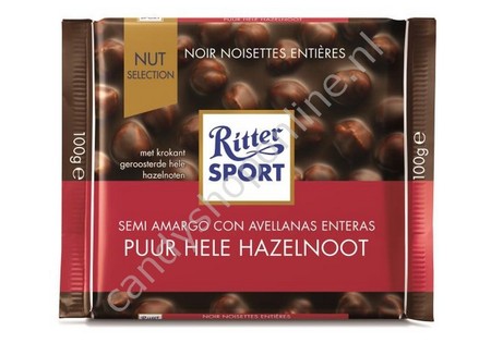 Ritter Sport Dark Whole Hazelnuts 100gr.