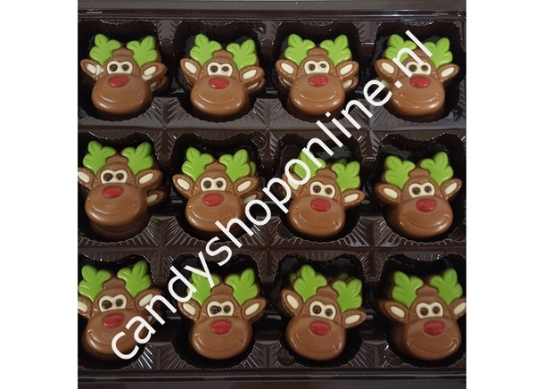 Rendierkop melk Bakje 7 stuks