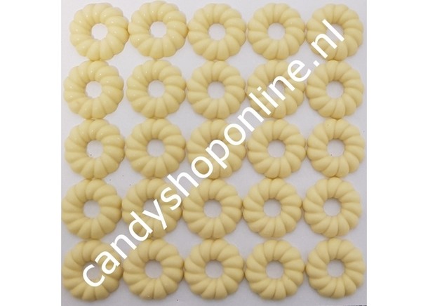 Kerstkransjes massief wit Bakje 15 stuks