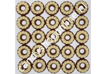 Kerstkransjes melk/wit Bakje 15 stuks