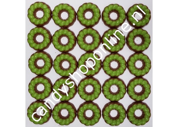 Kerstkransjes melk/groen Bakje 15 stuks