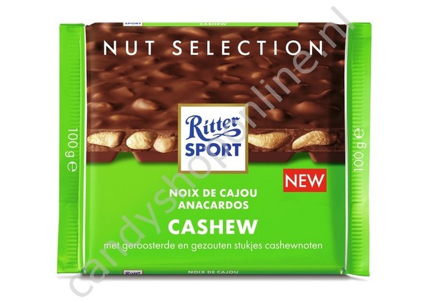 Ritter Sport Cashewnoten 100gr.