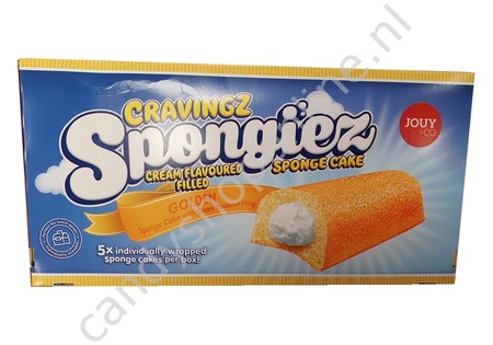Cravingz Spongiez Golden sponge cake with cream flavoured filling 200gr.
