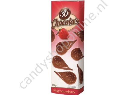 Hamlet Chocola's Crispy Aardbei 125gr.