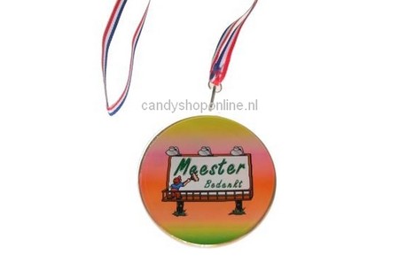 Chocolade Medaille Bedankt Meester