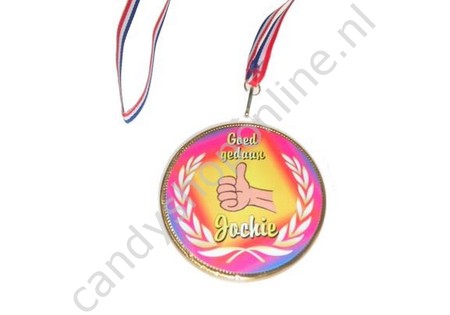 Chocolade Medaille Goed Gedaan Jochie