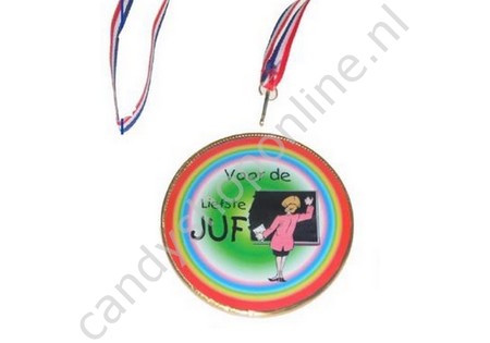 Chocolade Medaille Voor De Liefste Juf