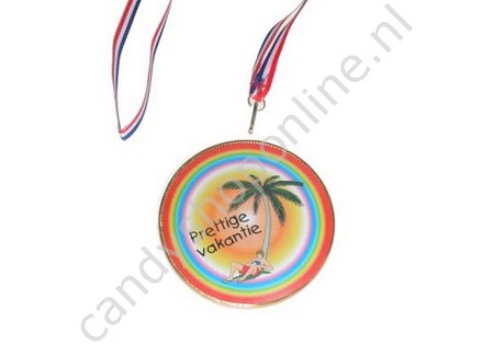Chocolade Medaille Prettige Vakantie