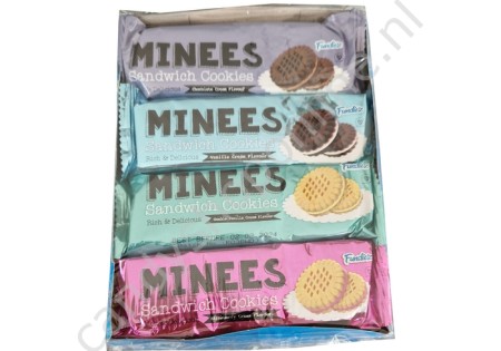 Minees Creamy Sandwich Cookies 240gr. 8x6 stuks